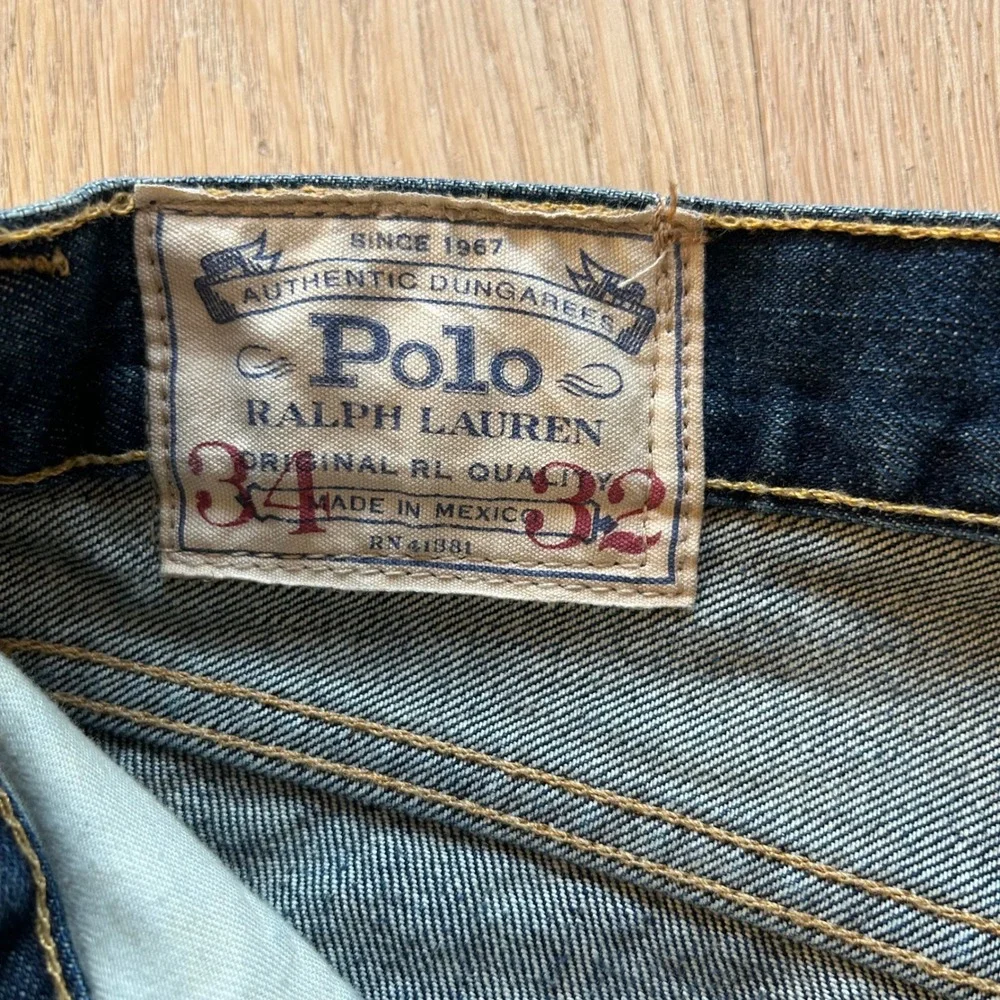 Polo Ralph Lauren Selvedge Jeans Varick Slim Straight 34x32 Classic Denim